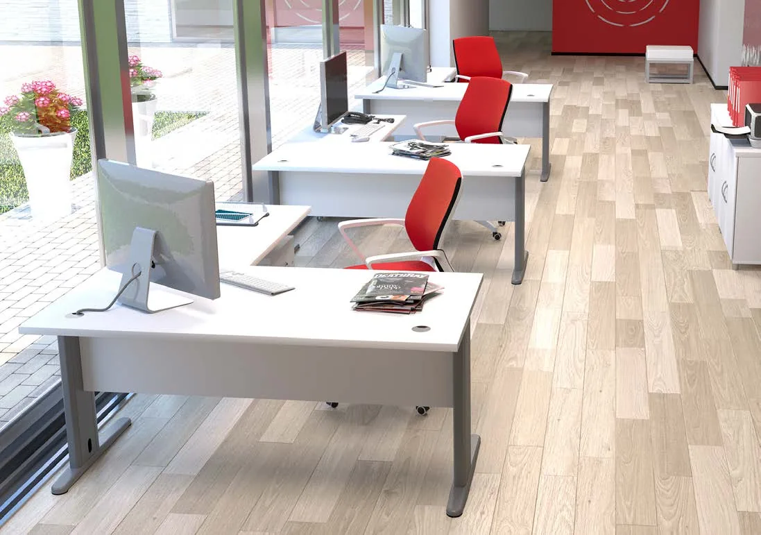 Puesto de trabajo operativo individual con cajonera